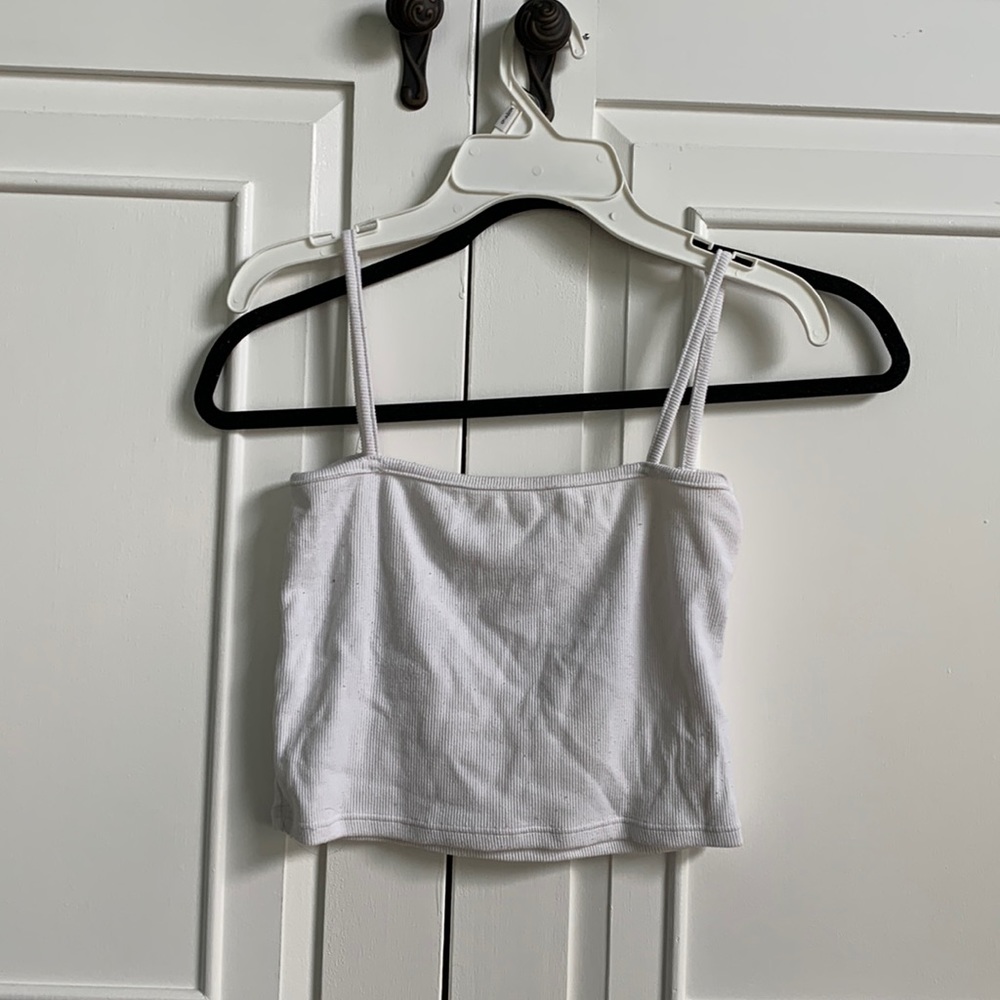 White crop top